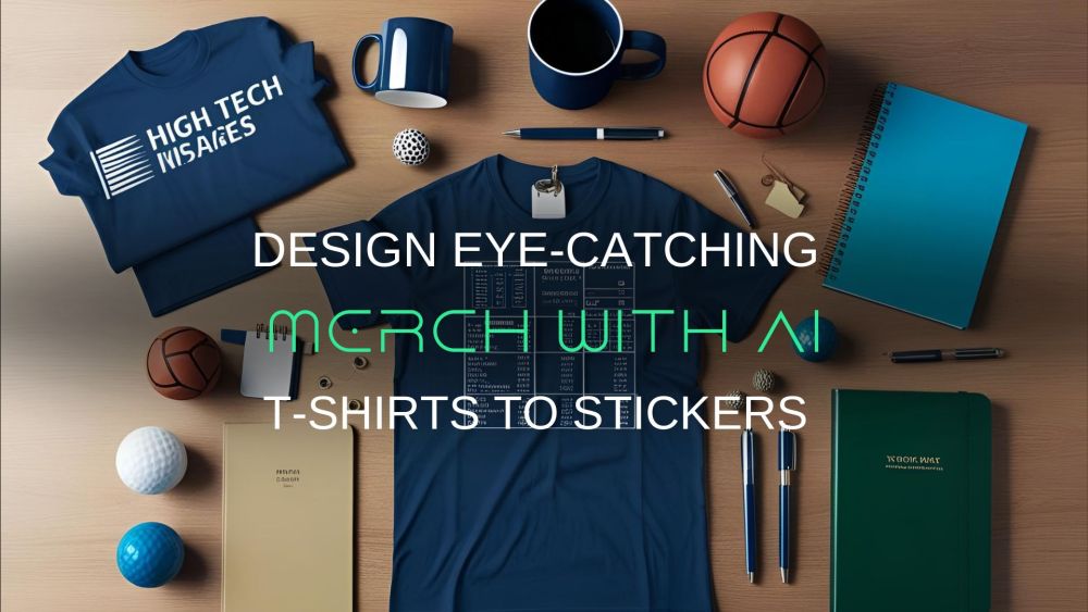 Design Eye-Catching Merch with AI – From T-Shirts to Stickers