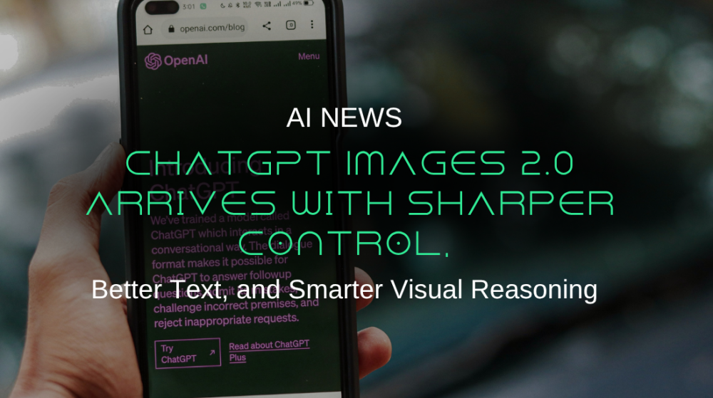 ChatGPT Images 2.0 Arrives With Sharper Control, Better Text, and Smarter Visual Reasoning