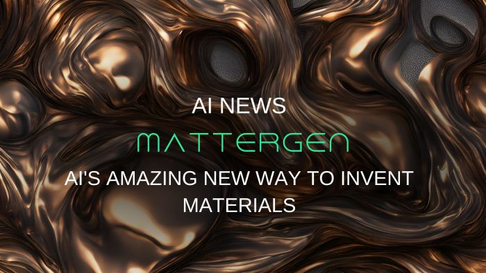 MatterGen: AI's Amazing New Way to Invent Materials Imagine Inventing New Materials Like Magic!